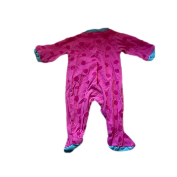 3/$20 0-3 month pink lady bug button up sleeper - Picture 2 of 2